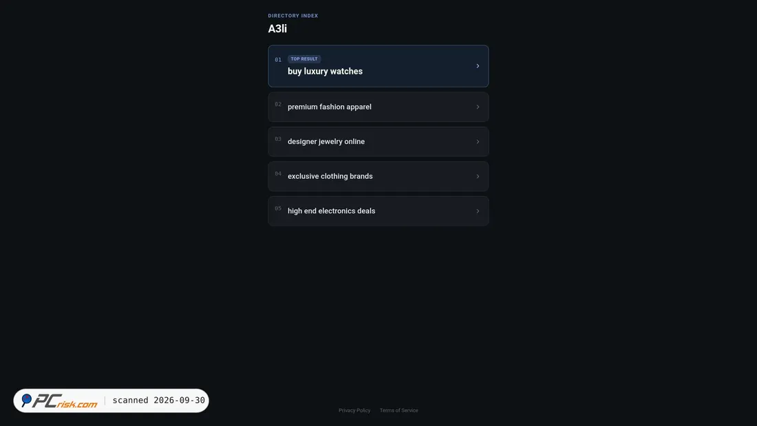 Captura de ecrã de a3li.com