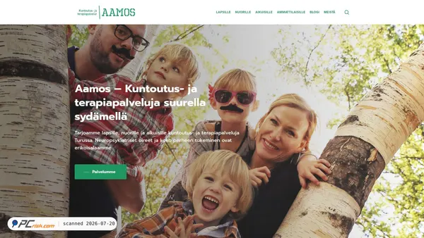 aamospalvelut.fi screenshot