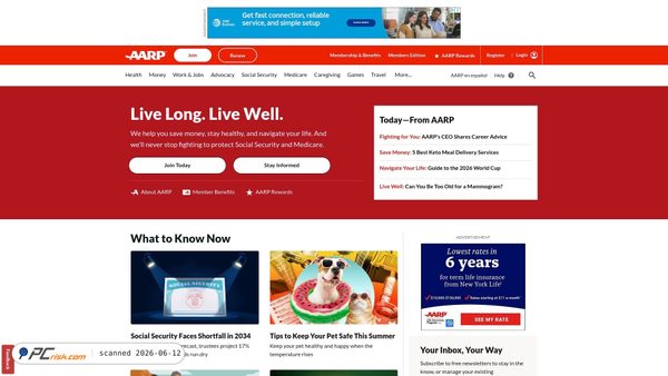 aarp.org screenshot