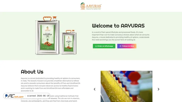 aayuras.com screenshot