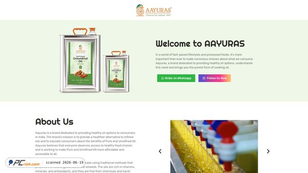 aayuras.com screenshot