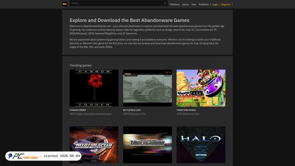 abandonwaregames.net screenshot