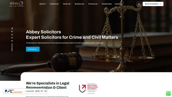 abbeysolicitors.co.uk screenshot