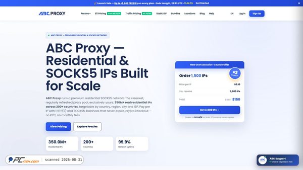 abc-proxy.com Screenshot