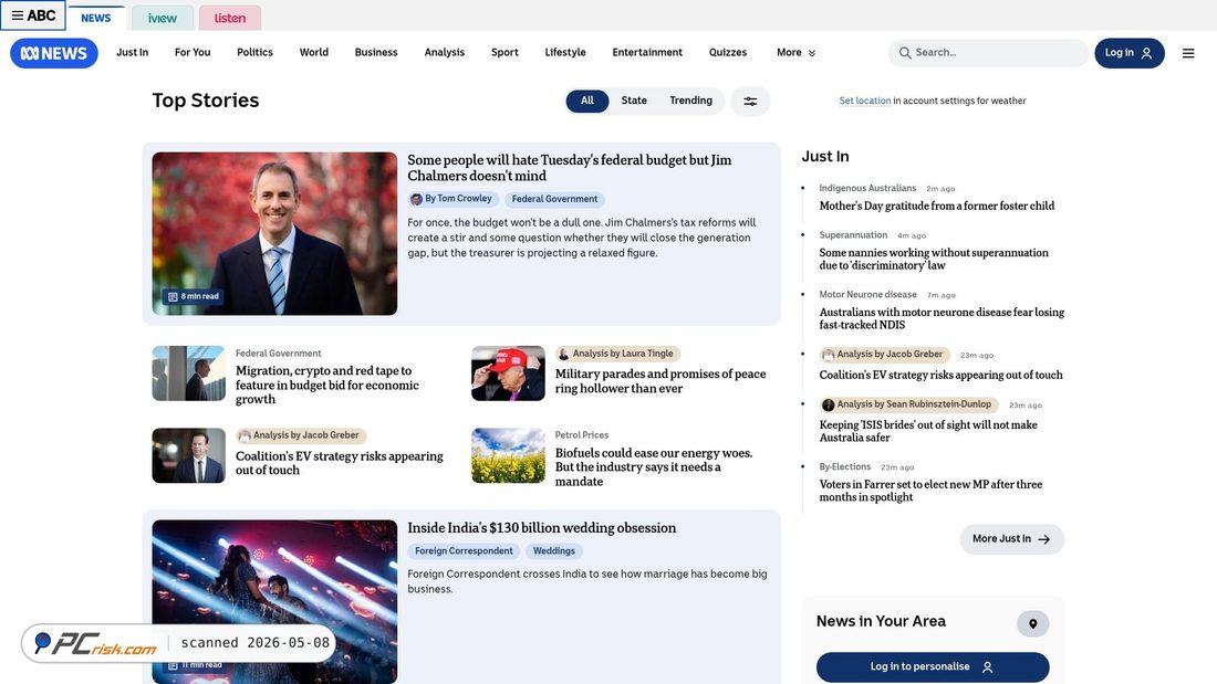 Screenshot von abc.net.au