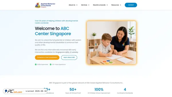 abccentersingapore.com screenshot