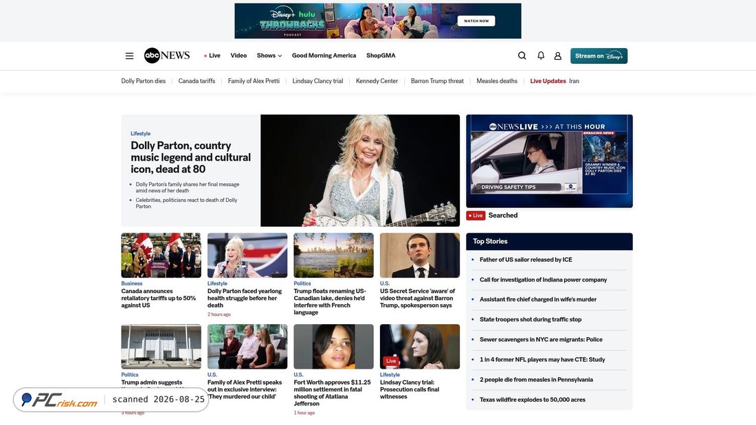 Screenshot of abcnews.go.com