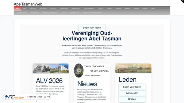 Captura de ecrã de abeltasmanweb.nl