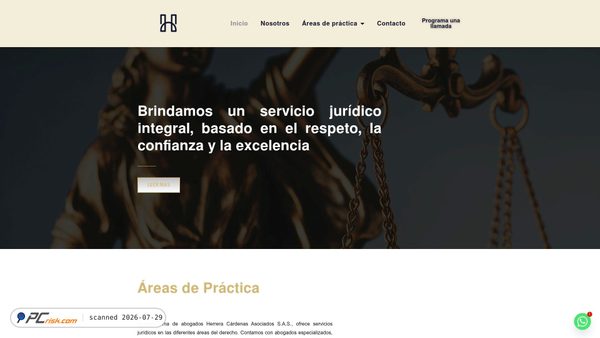abogadoshc.com screenshot