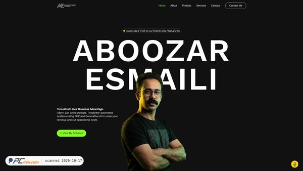 Captura de ecrã de aboozaresmaili.com