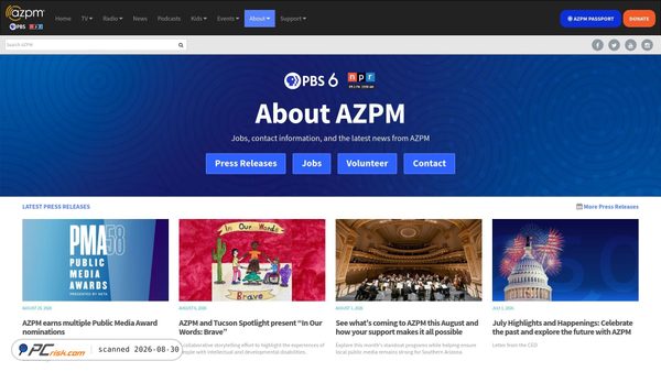 about.azpm.org Screenshot