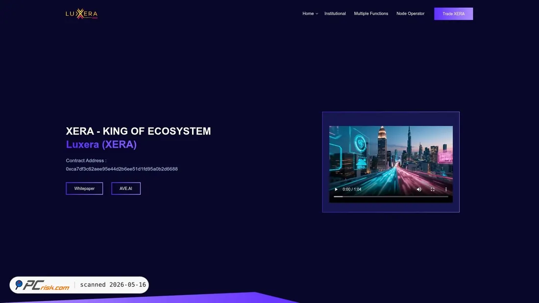 Screenshot of about.xeradao.com