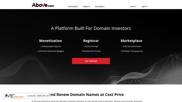 abovedomains.com screenshot