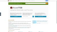 Capture d’écran de abuseipdb.com