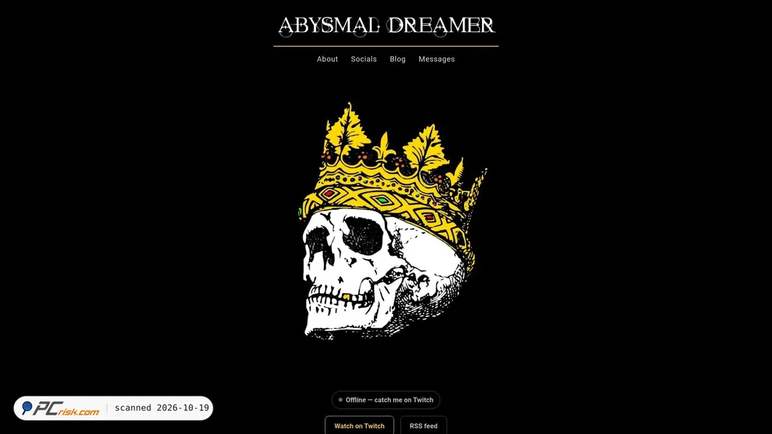 Screenshot of abysmaldreamer.com