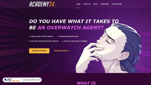Captura de academy34game.com