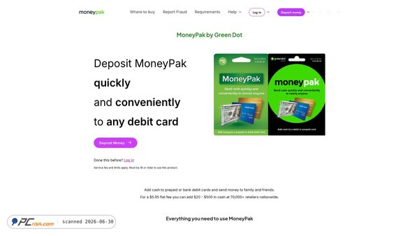 acc-moneypak.com screenshot