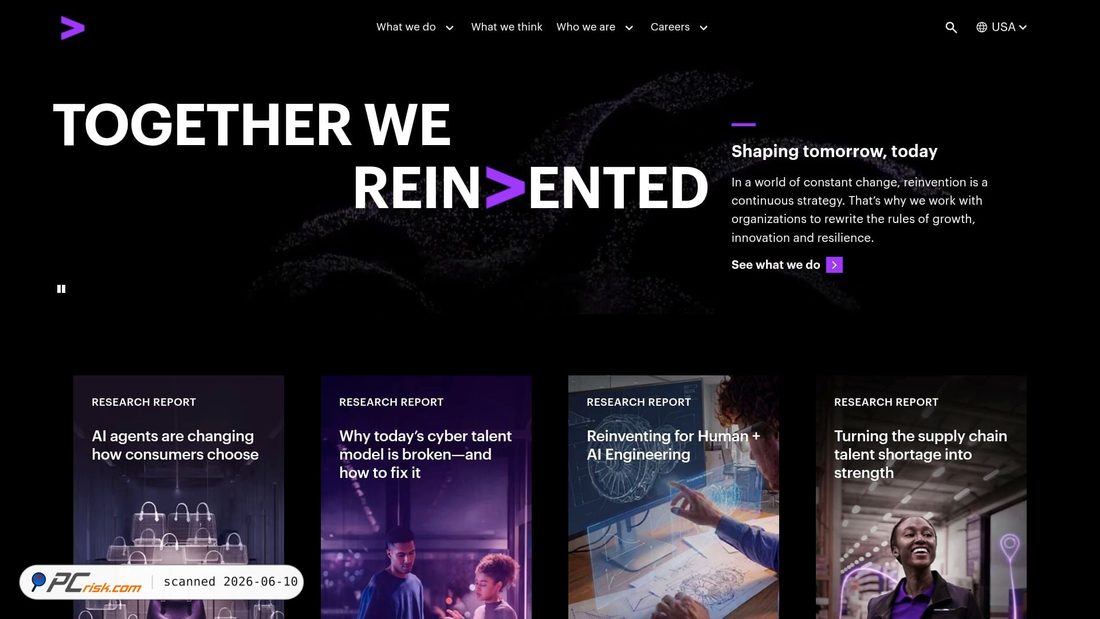 Captura de ecrã de accenture.com