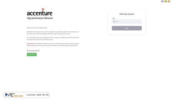 accenturesupplierportal.com.br screenshot