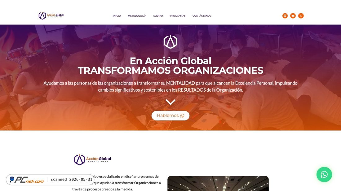 Screenshot von accionglobalconsultores.com
