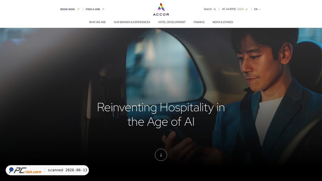 Screenshot of accor.com