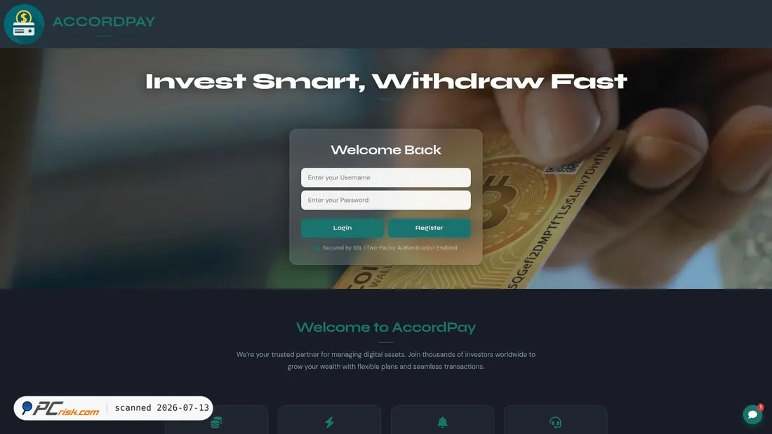 Screenshot of accordpay.online