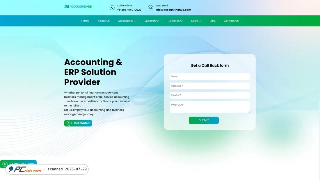 Screenshot of accounitnghub.com