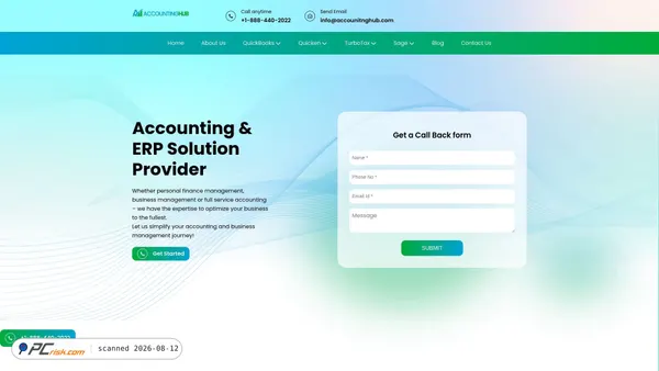 accounitnghub.com screenshot