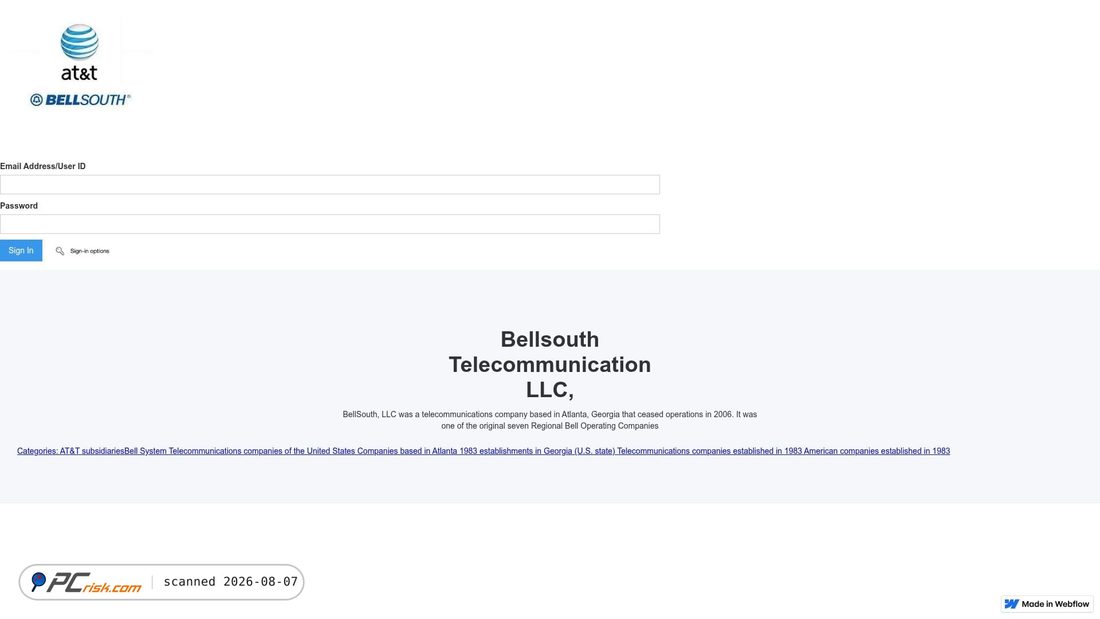 Screenshot of account-att-com-b94bef.webflow.io