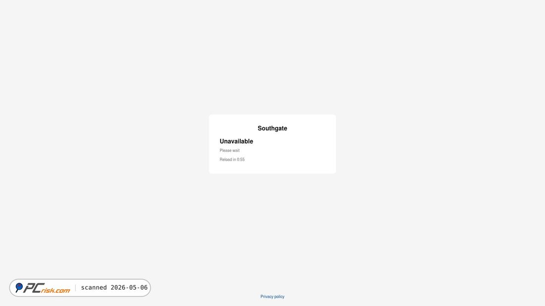 Screenshot von account.southgateglobal.com