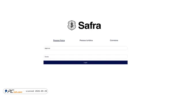 acesso-safraempressas.com screenshot