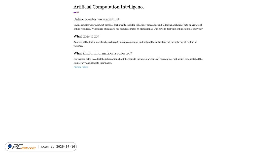 Screenshot of acint.net