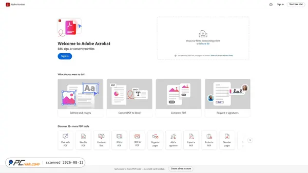 acrobat.adobe.com screenshot