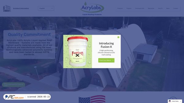 acrylabs.com screenshot