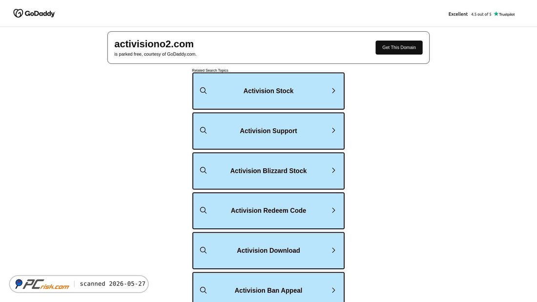 Screenshot of activisiono2.com