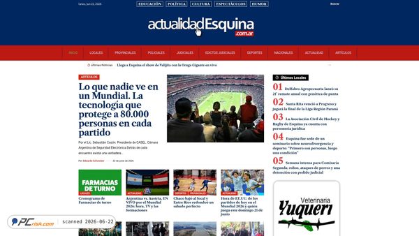 actualidadesquina.com.ar screenshot