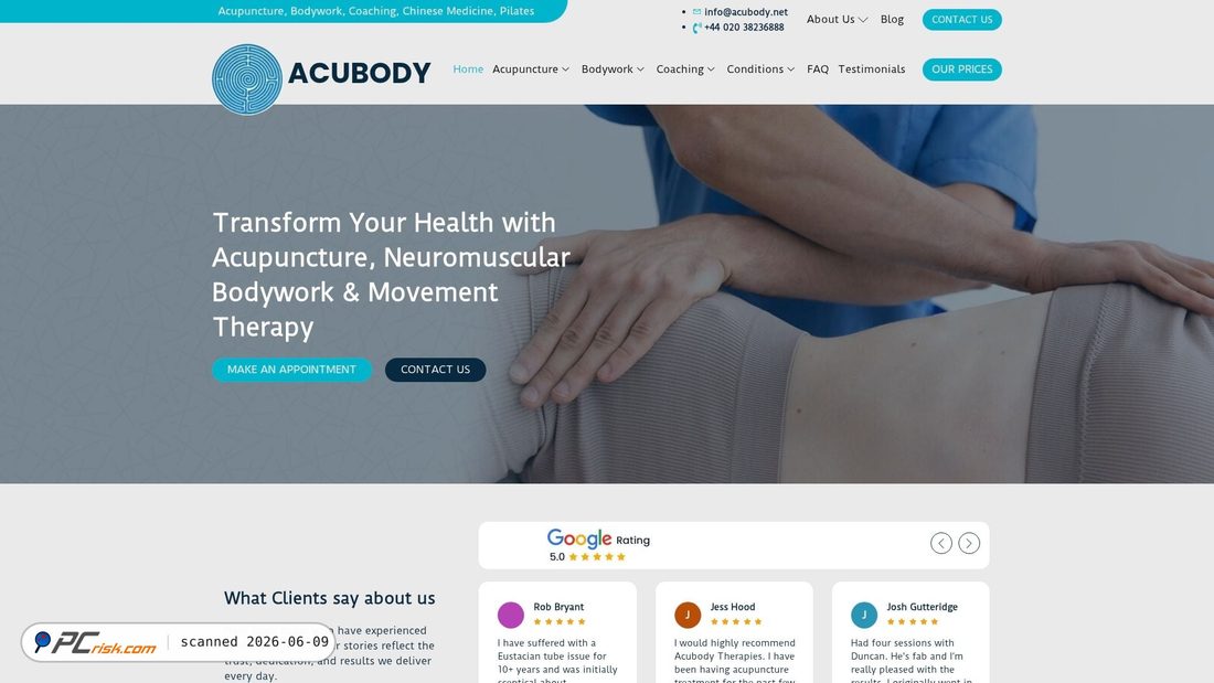 Screenshot of acubody.net