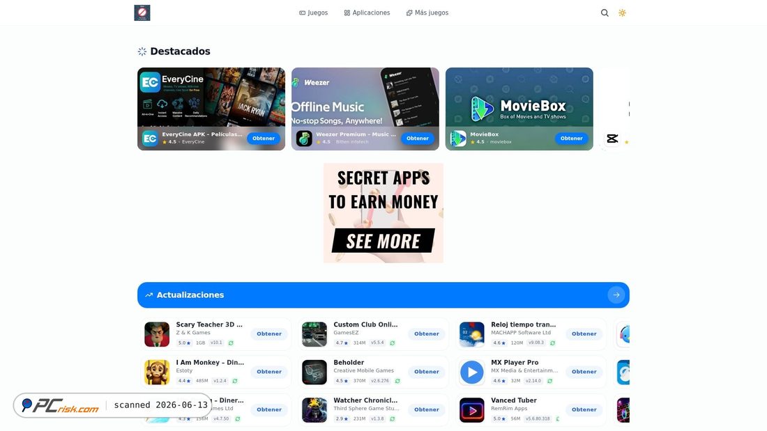 Screenshot of adescargar.net