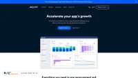 Screenshot di adjust.com