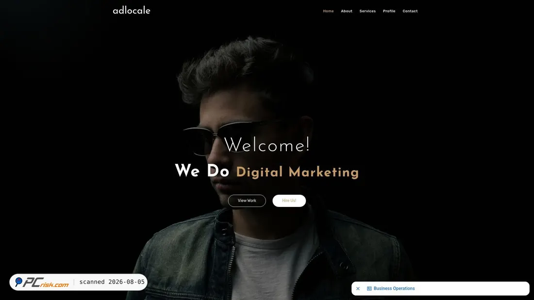 Screenshot of adlocale.com