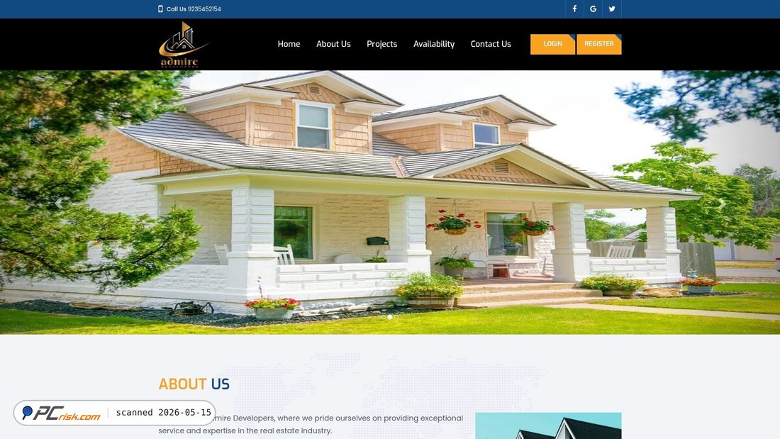 Screenshot von admiredevelopers.com