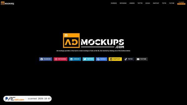Screenshot di admockups.com