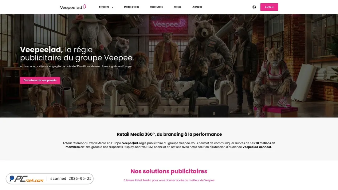 Screenshot di adotmob.com