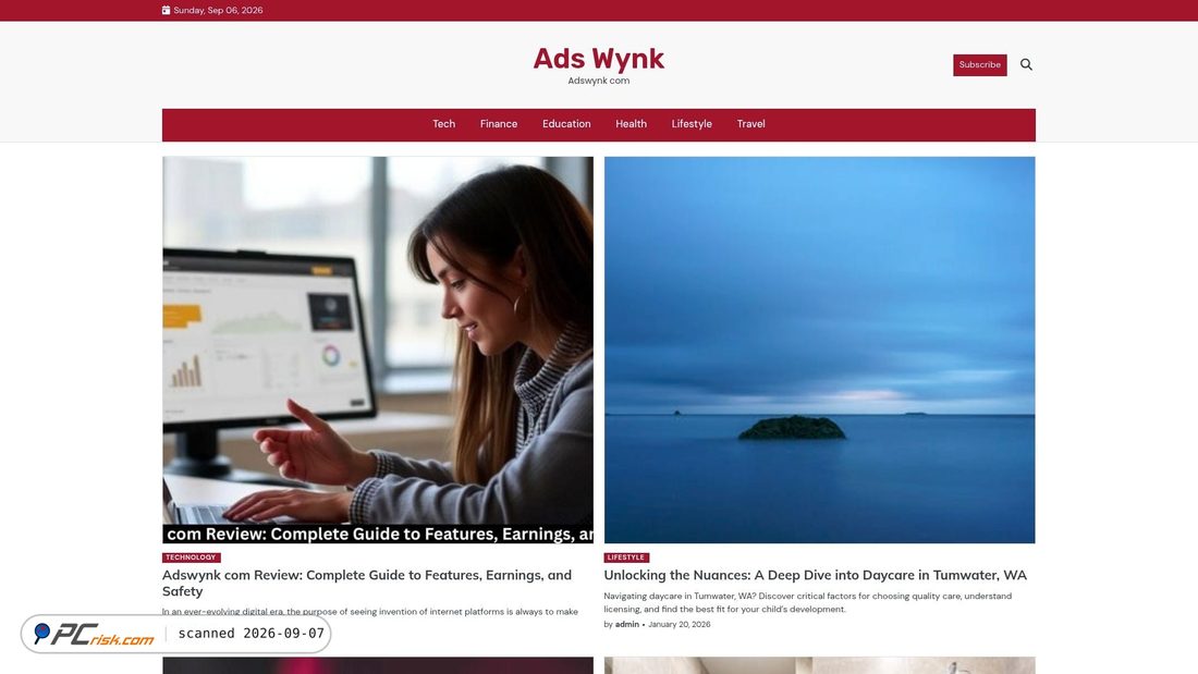 Screenshot von adswynk.com
