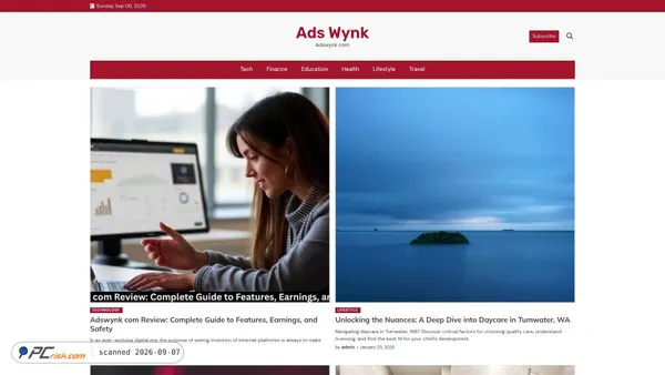 adswynk.com Screenshot