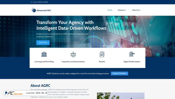 advancedgrc.com screenshot