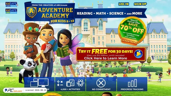 adventureacademy.com screenshot