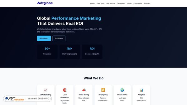adzglobe.com screenshot