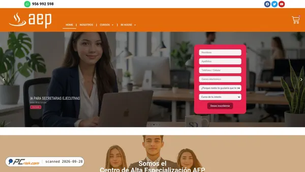 aep.edu.pe screenshot