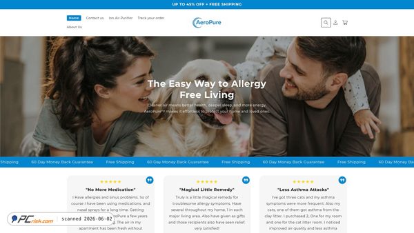 aeropure.com.au screenshot
